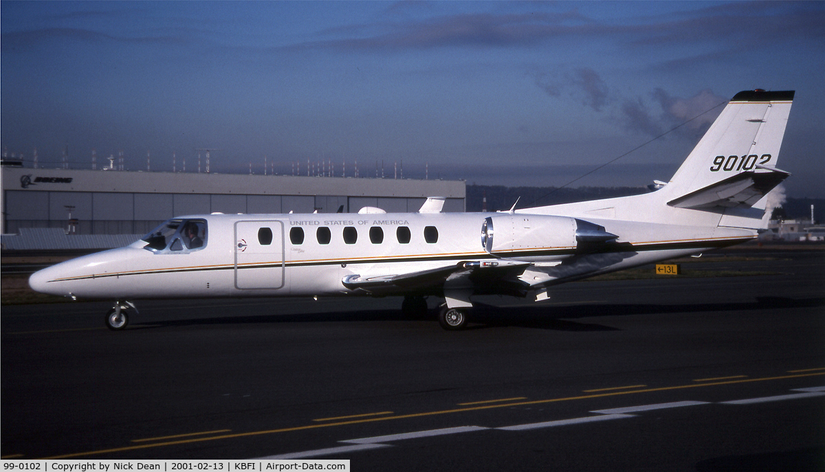 99-0102, 2000 Cessna UC-35A Citation Ultra C/N 560-0538, KBFI (This is the last Citation Ultra produced)