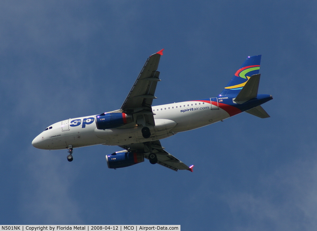 N501NK, 2005 Airbus A319-132 C/N 2424, Spirit A319