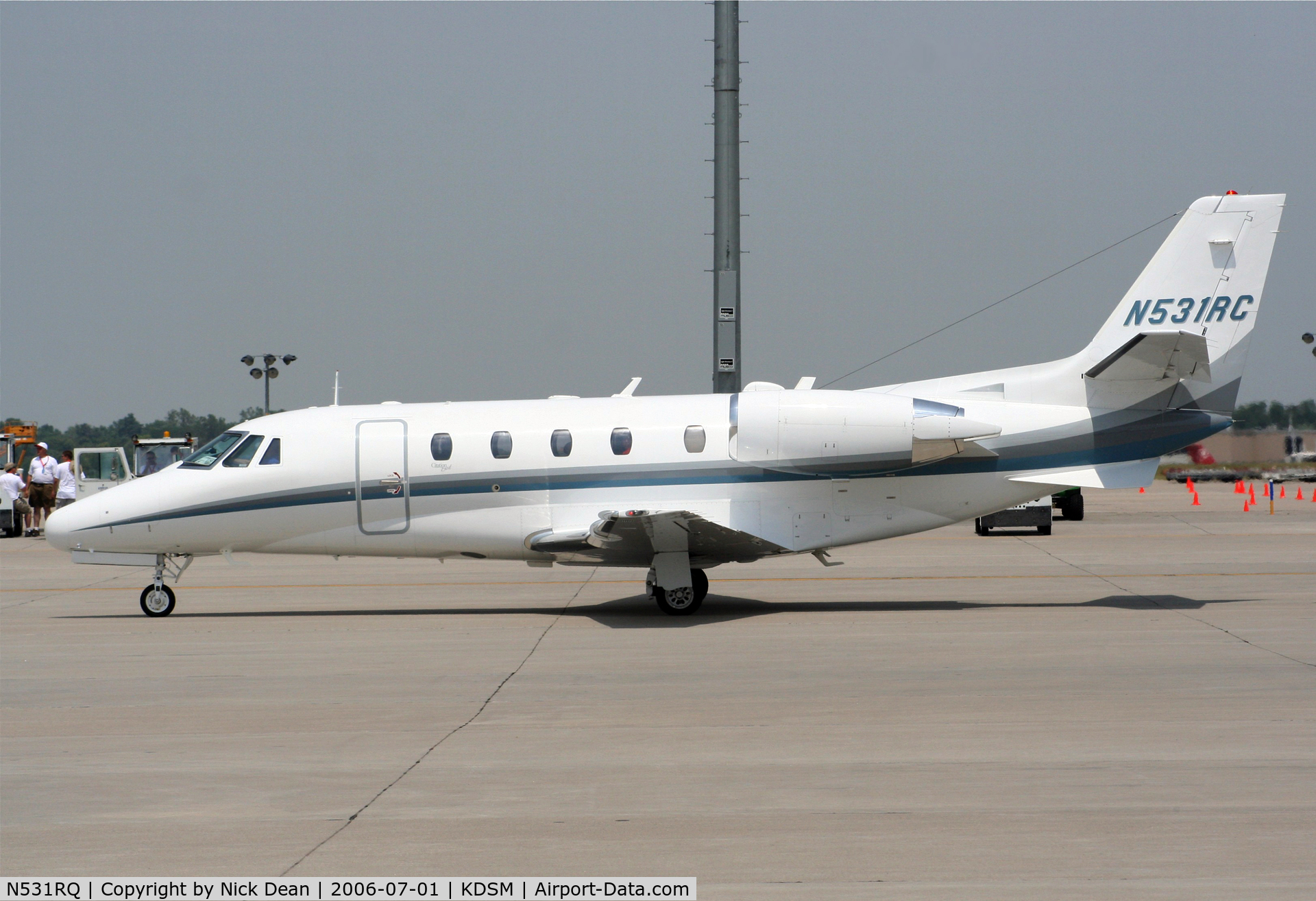 N531RQ, 2001 Cessna 560XL Citation Excel C/N 560-5184, KDSM (Seen here as N531RC this airframe is currently registered N531RQ as posted)