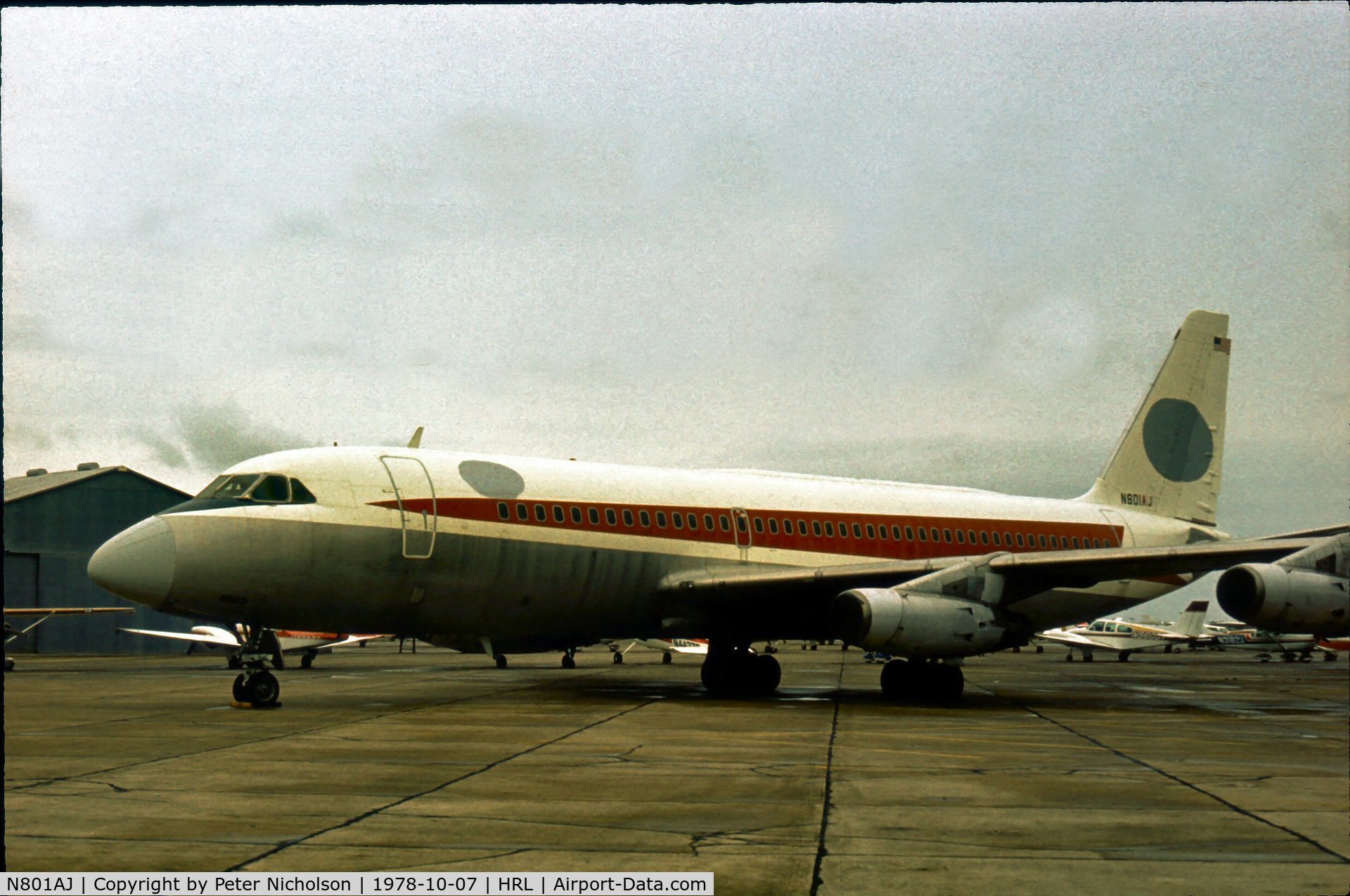 N801AJ, 1961 Convair 880-22-1 C/N 22-00-3, This is how this Convair 880 looked in 1978 after being acquired by American Jet Industries - former TWA N803TW