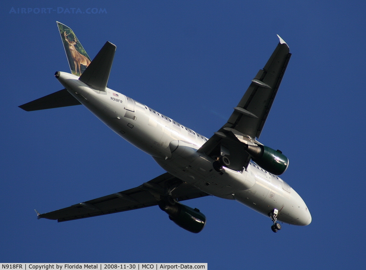 N918FR, 2003 Airbus A319-111 C/N 1943, Frontier 