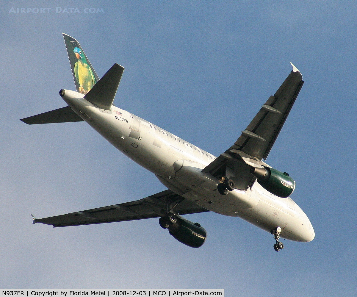 N937FR, 2005 Airbus A319-111 C/N 2400, Frontier 