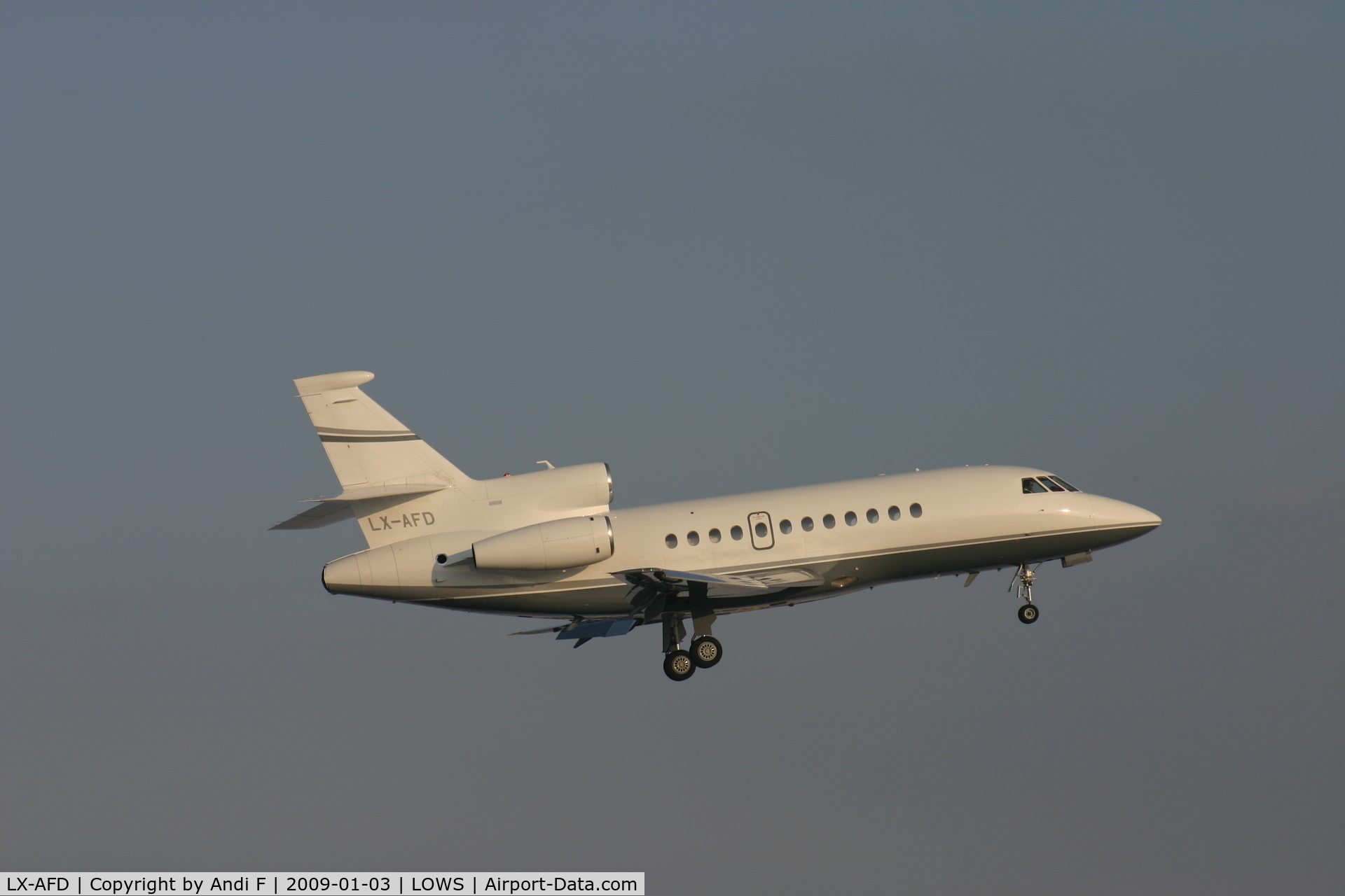 LX-AFD, 2007 Dassault Falcon 900DX C/N 615, Global Jet Luxembourg Dassault Falcon 900DX