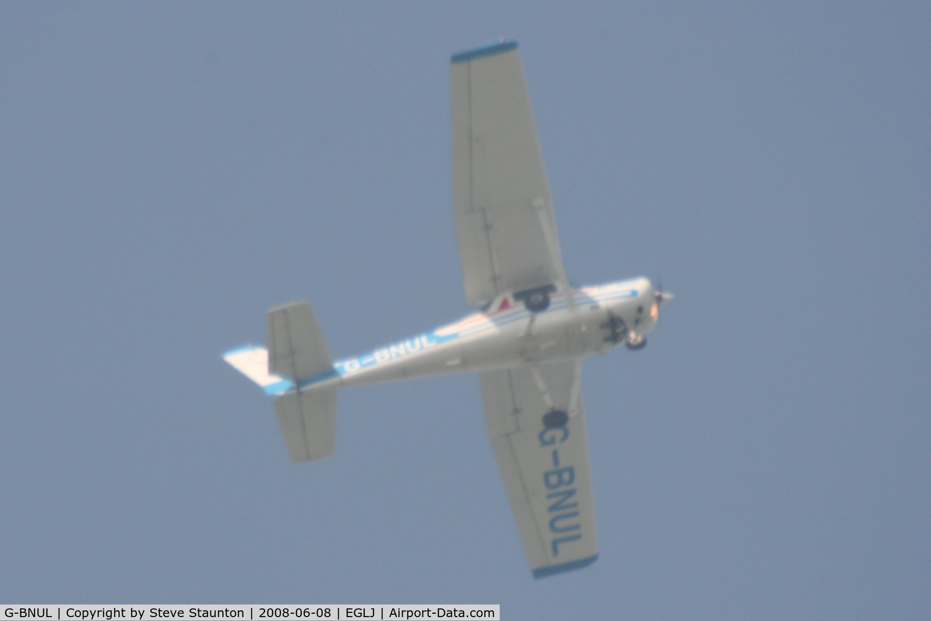 G-BNUL, 1980 Cessna 152 C/N 152-84486, Taken in the overhead at Chalgrove, England