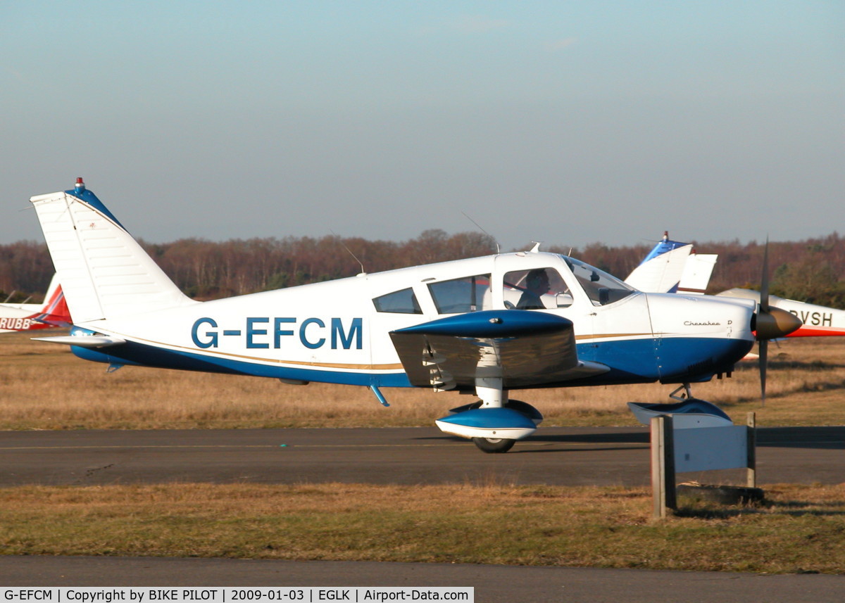 G-EFCM, 1968 Piper PA-28-180 Cherokee C/N 28-4766, VISITOR FROM LASHAM EGHL