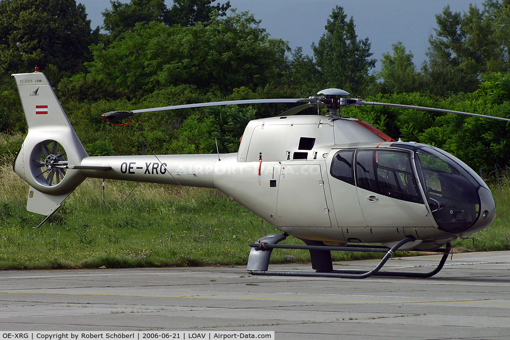 OE-XRG, 2002 Eurocopter EC-120B Colibri C/N 1298, Parked on the apron at LOAV (Vöslau)