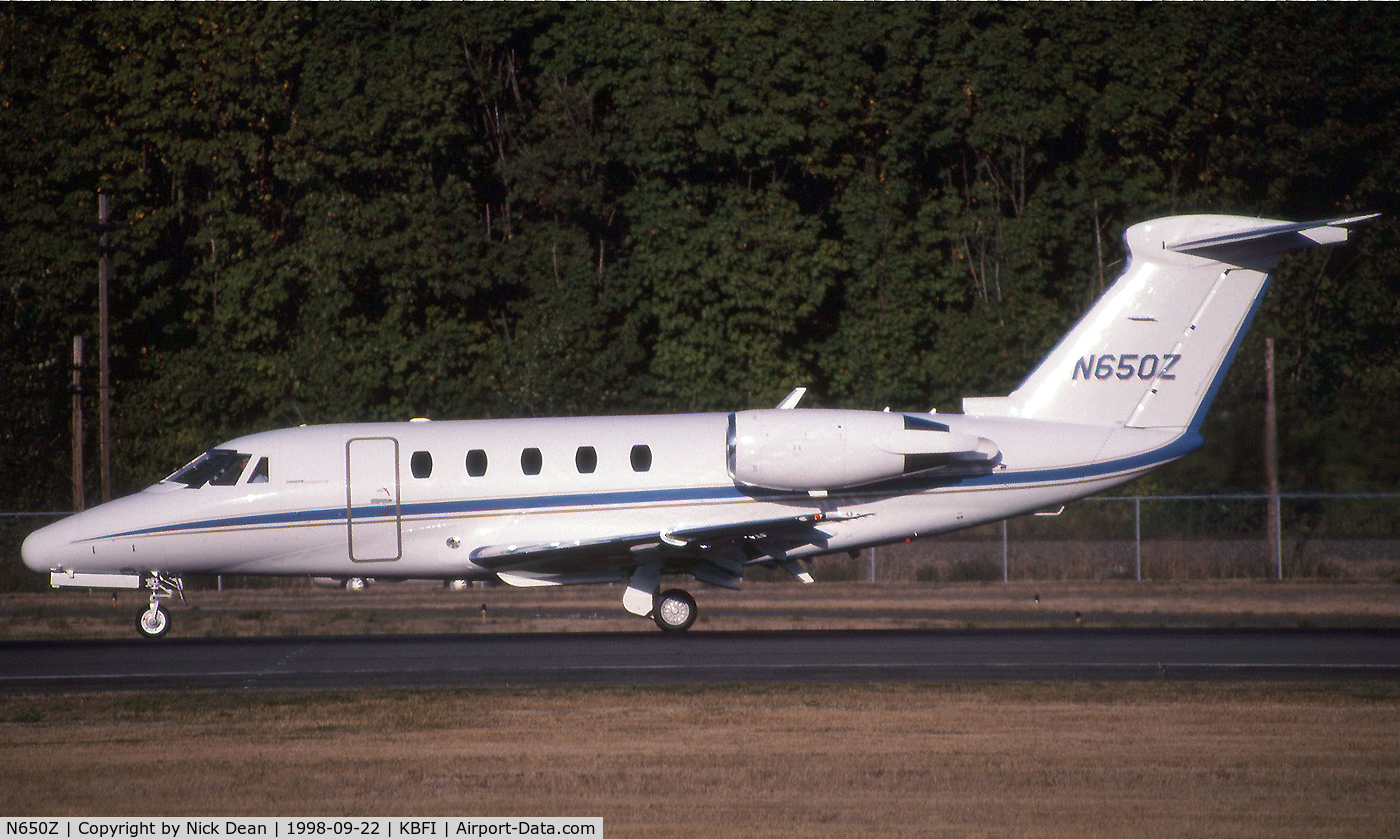 N650Z, 1986 Cessna 650 Citation III C/N 650-0108, KBFI