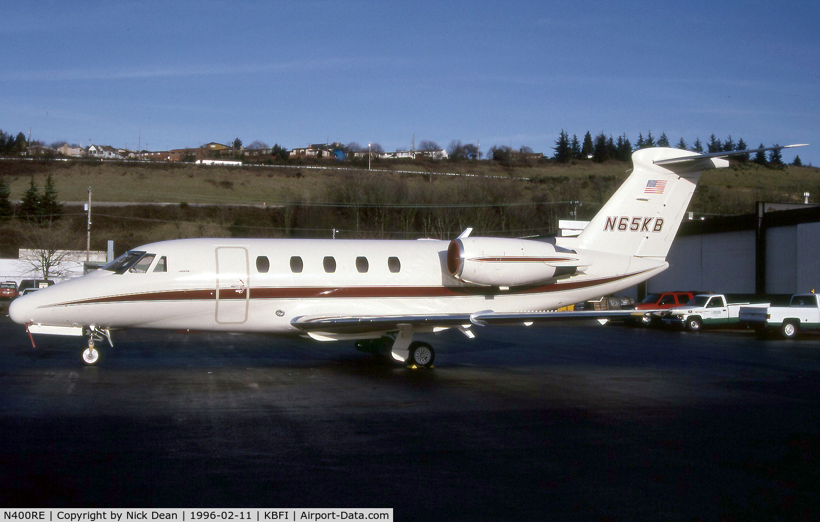 N400RE, 1991 Cessna 650 C/N 650-0199, KBFI (Seen here as N65KB this airframe is currently registered N400RE as posted)