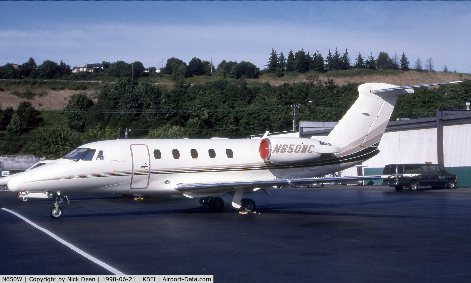 N650W, 1994 Cessna 650 C/N 650-0237, KBFI (Seen here as N650MC this airframe is currently registered N650W as posted)