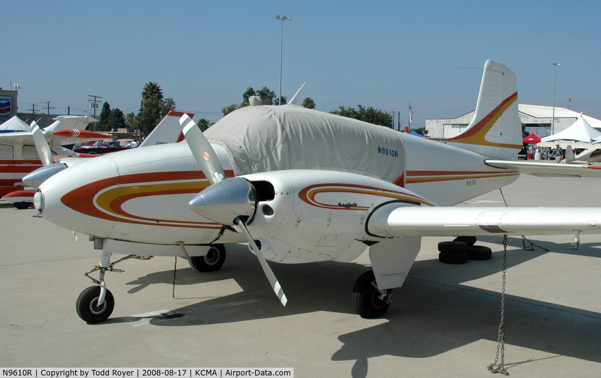 N9610R, 1959 Beech B95 Travel Air C/N TD-305, Camarillo Airshow 2008