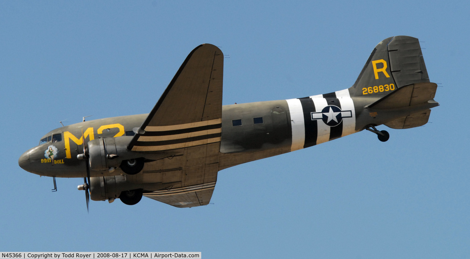 N45366, 1943 Douglas C-53D-DO Skytrooper (DC-3A) C/N 11757, Camarillo Airshow 2008