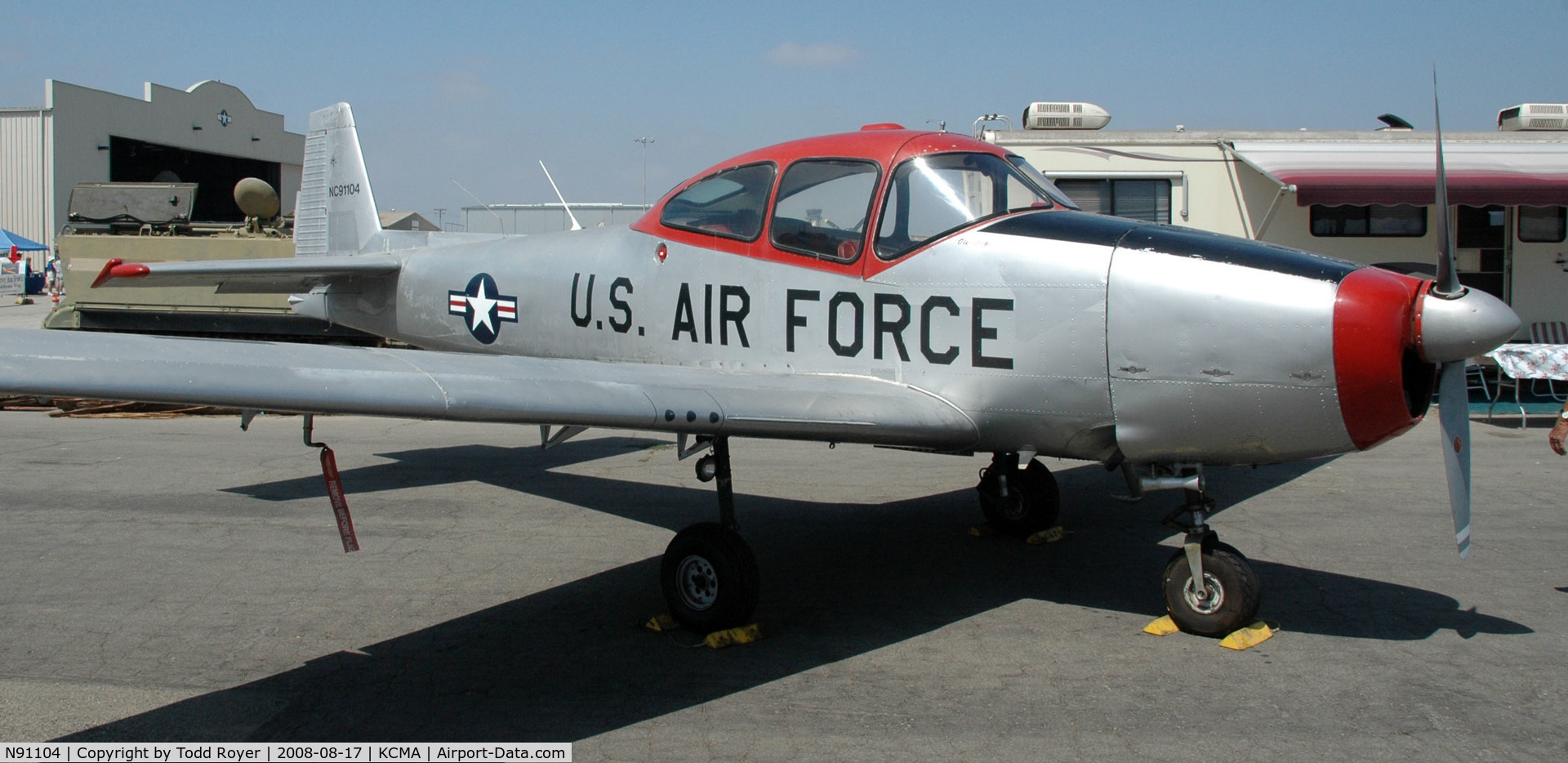 N91104, 1946 North American Navion C/N NAV-4-6, Camarillo Airshow 2008