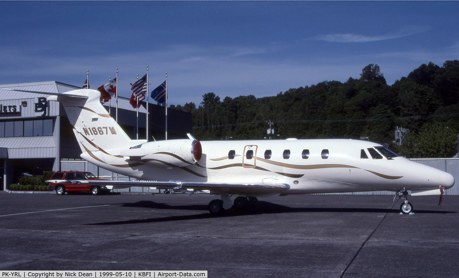 PK-YRL, 1996 Cessna 650 Citation VII C/N 650-7073, KBFI (Seen here as N1867M this airframe is currently registered in Indonesia as PK-YRL as posted for C/N accuracy)