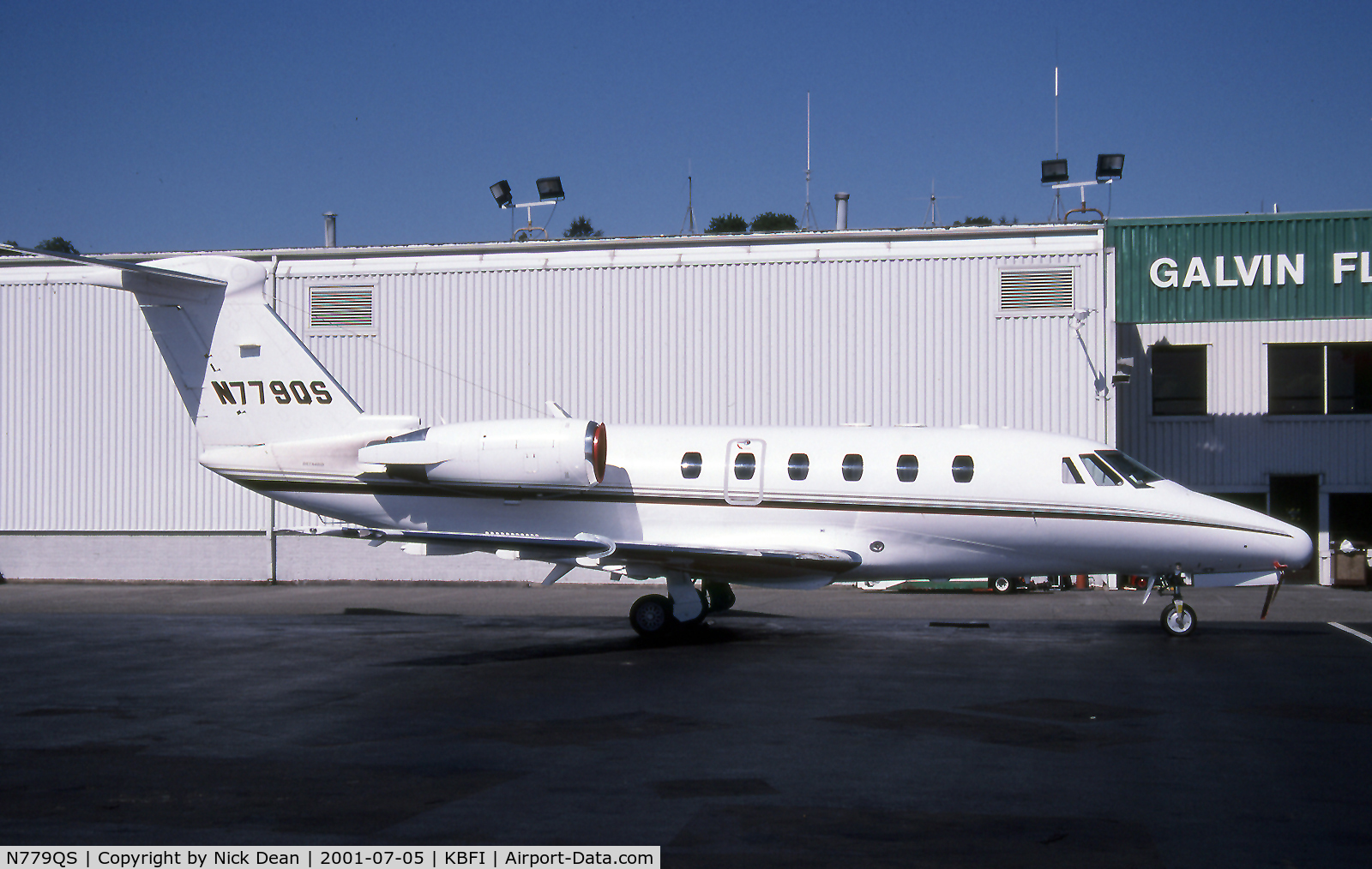 N779QS, 1997 Cessna 650 Citation VII C/N 650-7079, KBFI (This airframe has gone to the Armada in Spain as U.21-01)