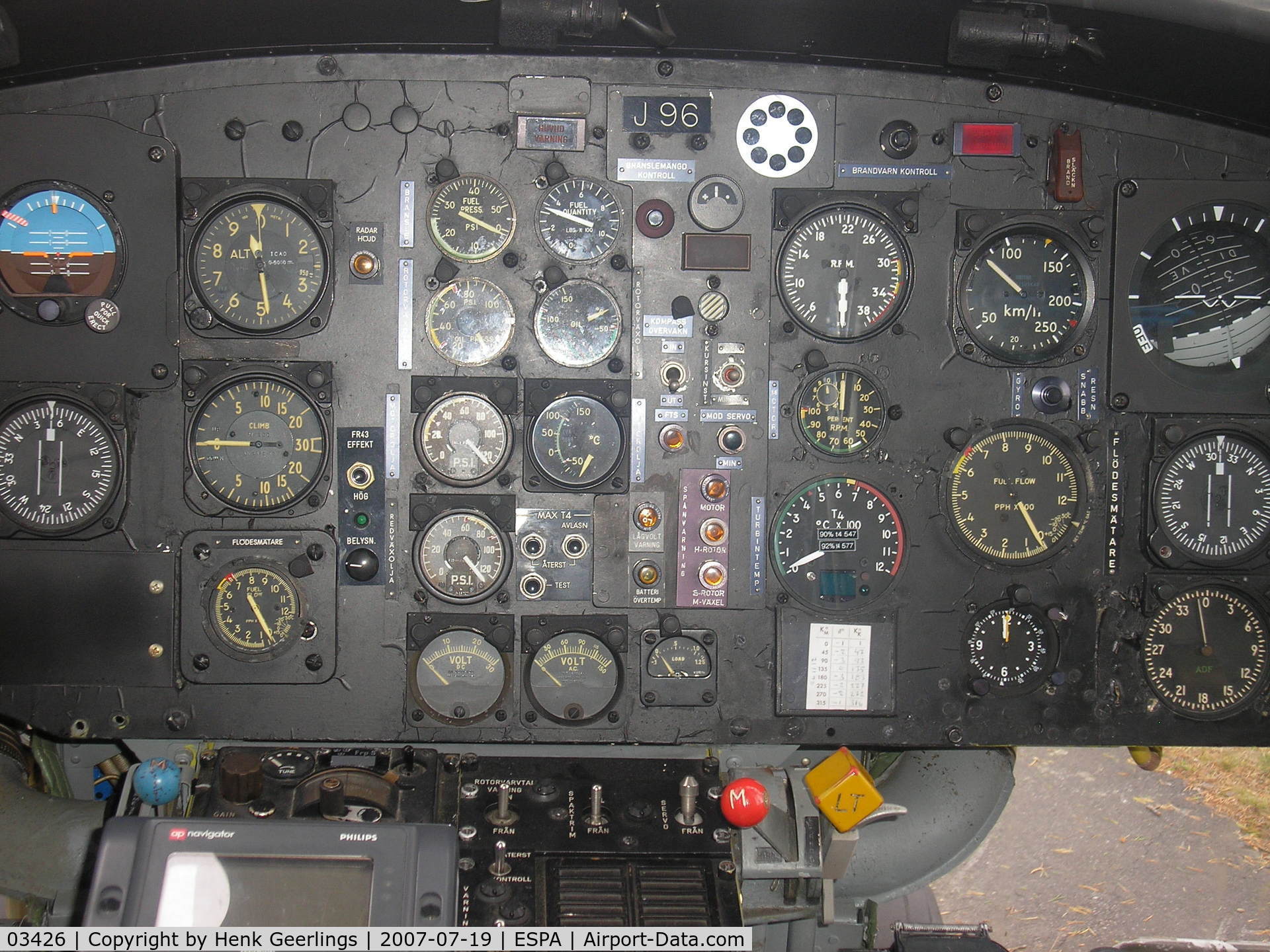 03426, Agusta Hkp3C (AB-204B) C/N 3009, Cockpit , Huey , Lulea AFB F21 Norbotten wing, SWAF museum