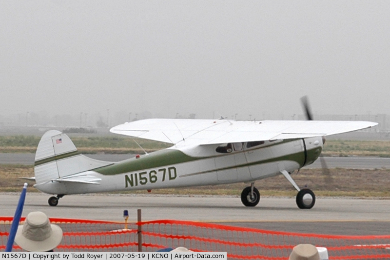 N1567D, 1952 Cessna 195A C/N 7789, Chino Airshow 2007