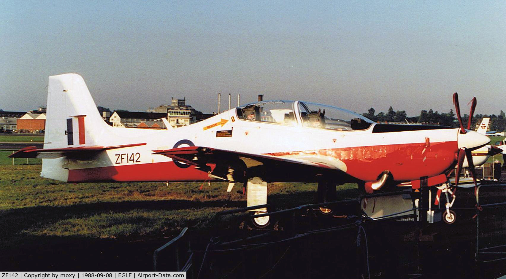 ZF142, 1988 Short S-312 Tucano T1 C/N S008/T8, SHORT TUCANO T1 RAF