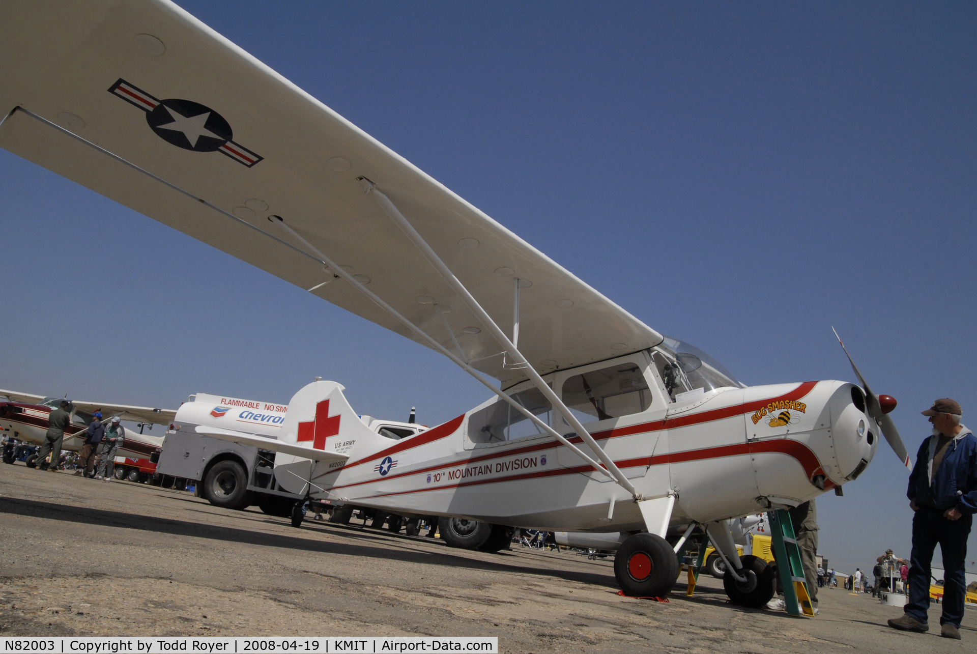 N82003, 1946 Aeronca 7AC Champion C/N 7AC-628, Shafter Airshow 2008