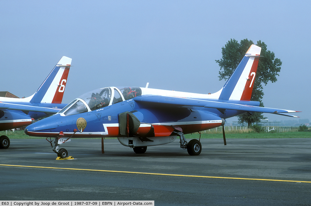 E63, Dassault-Dornier Alpha Jet E C/N E63, Patrouille de France aircraft