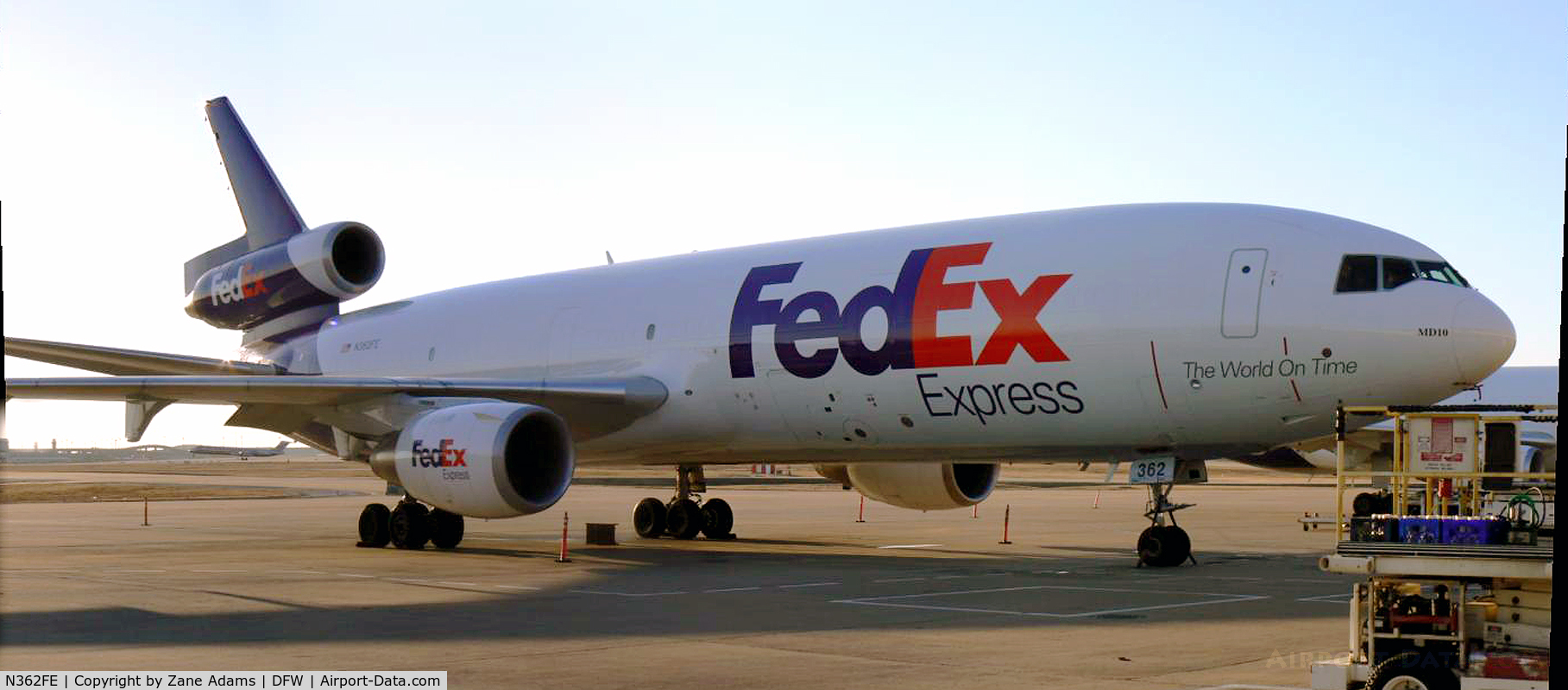 N362FE, McDonnell Douglas MD-10-10F C/N 48261, Federal Express at DFW East Freight - Auto Stitch photo