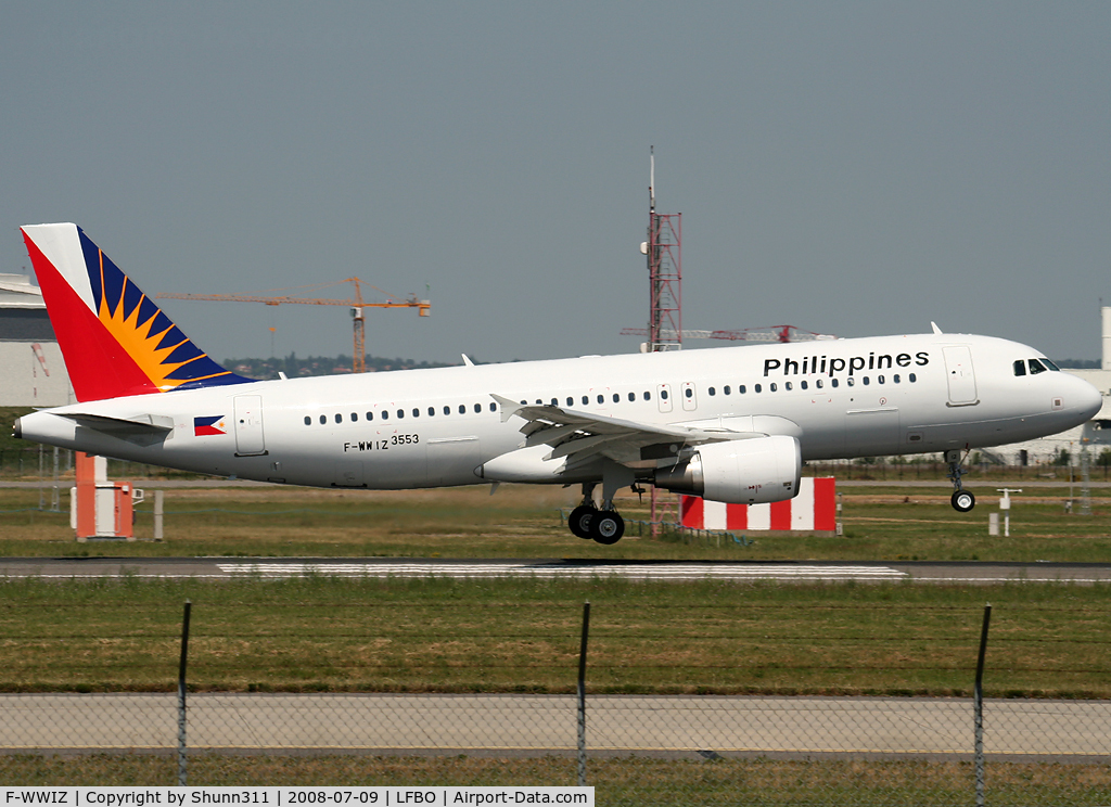 F-WWIZ, 2008 Airbus A320-214 C/N 3553, C/n 3553 - To be RP-C8612