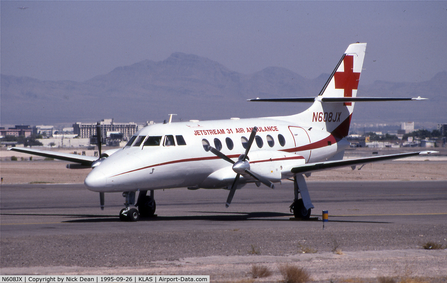 N608JX, 1983 British Aerospace BAe-3101 Jetstream 31 C/N 608, KLAS (1995 NBAA)