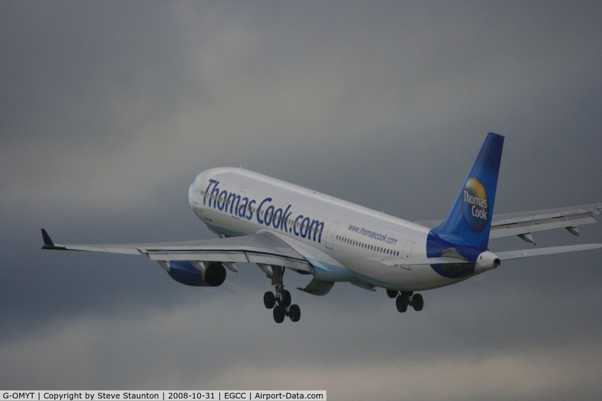 G-OMYT, 1999 Airbus A330-243 C/N 301, Taken at Manchester Airport, October 2008