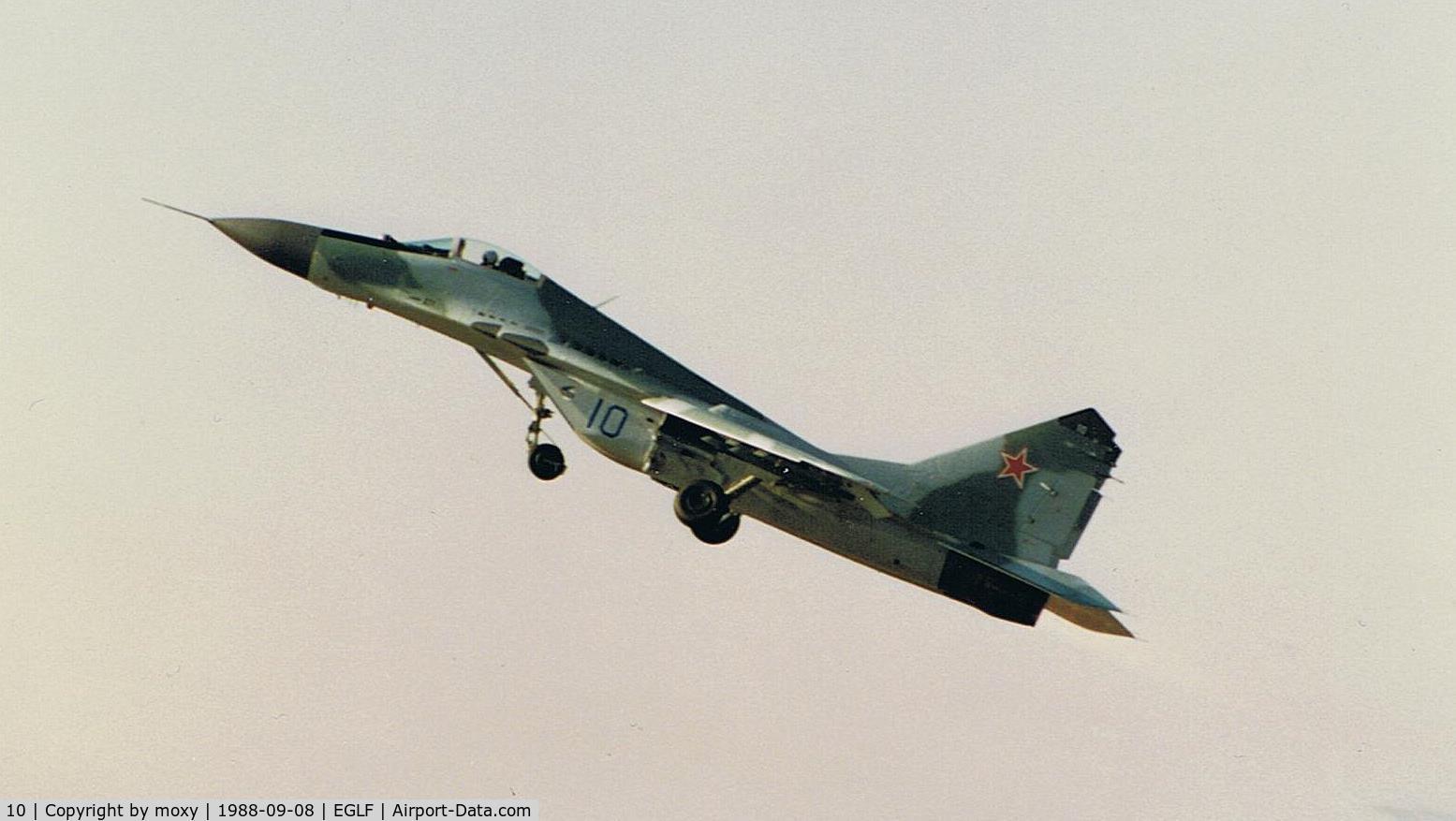 10, Mikoyan-Gurevich MiG-29B C/N 2960535158, MIKOYAN MIG-29A FULCRUM (9-12A)