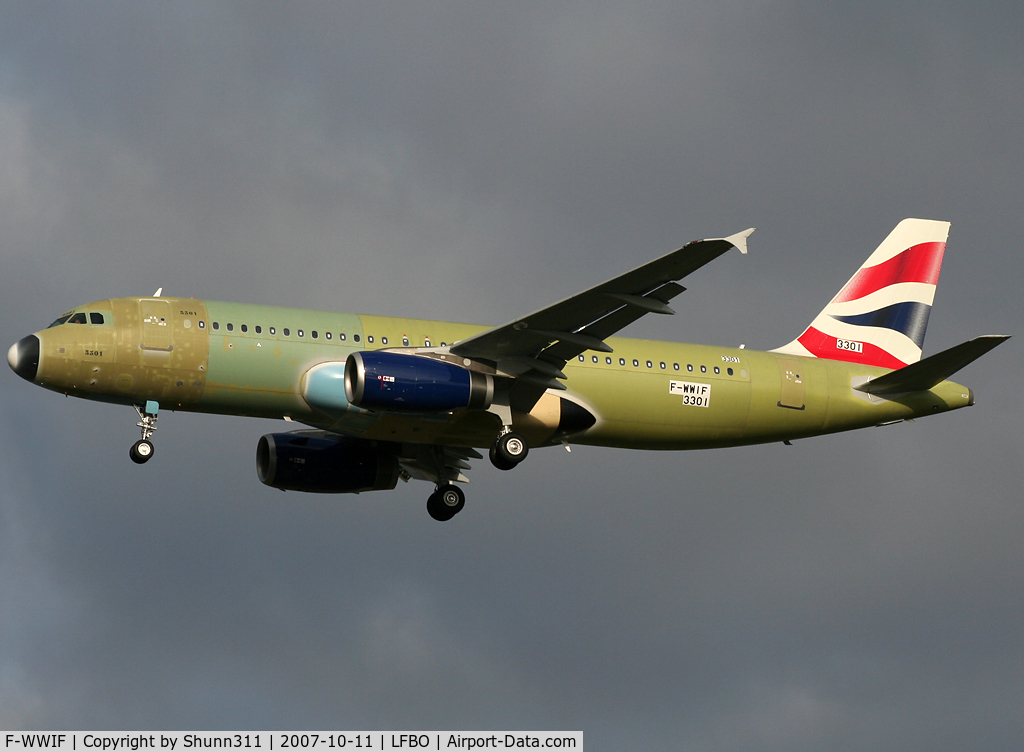 F-WWIF, 2007 Airbus A320-232 C/N 3301, C/n 3301 - For British Airways