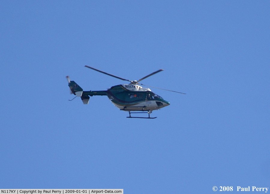 N117KY, 2002 Eurocopter-Kawasaki BK-117C-1 C/N 7544, New year, new locale: zipping along south of Ahoskie, NC