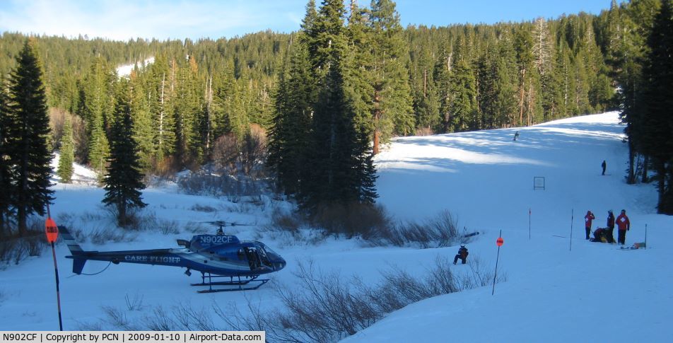 N902CF, 2002 Eurocopter AS-350B-3 Ecureuil Ecureuil C/N 3630, Bottom of Backside Lift Northstar-at-Tahoe