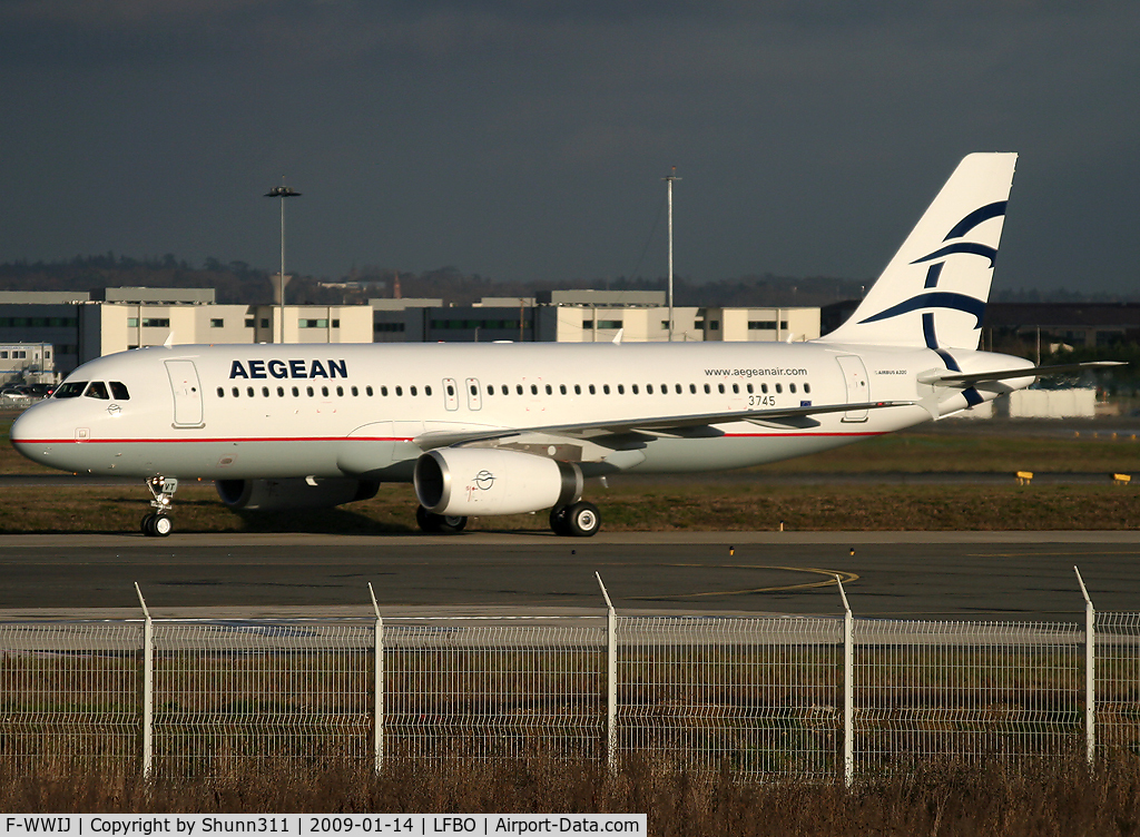 F-WWIJ, 2008 Airbus A320-232 C/N 3745, C/n 3745 - To be SX-DVT