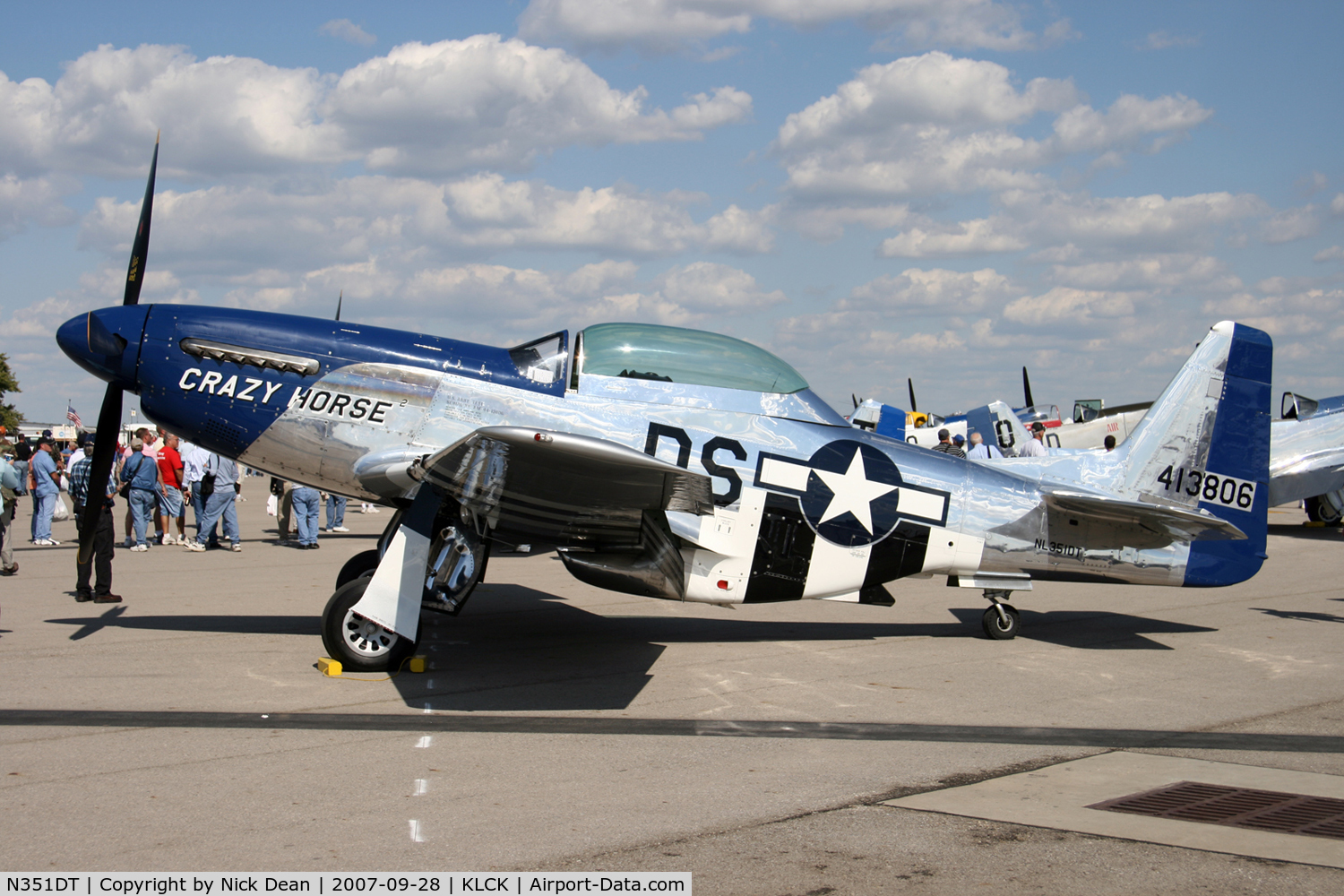 N351DT, 1944 North American P-51D Mustang C/N 122-41042, KLCK C/N 122-41042