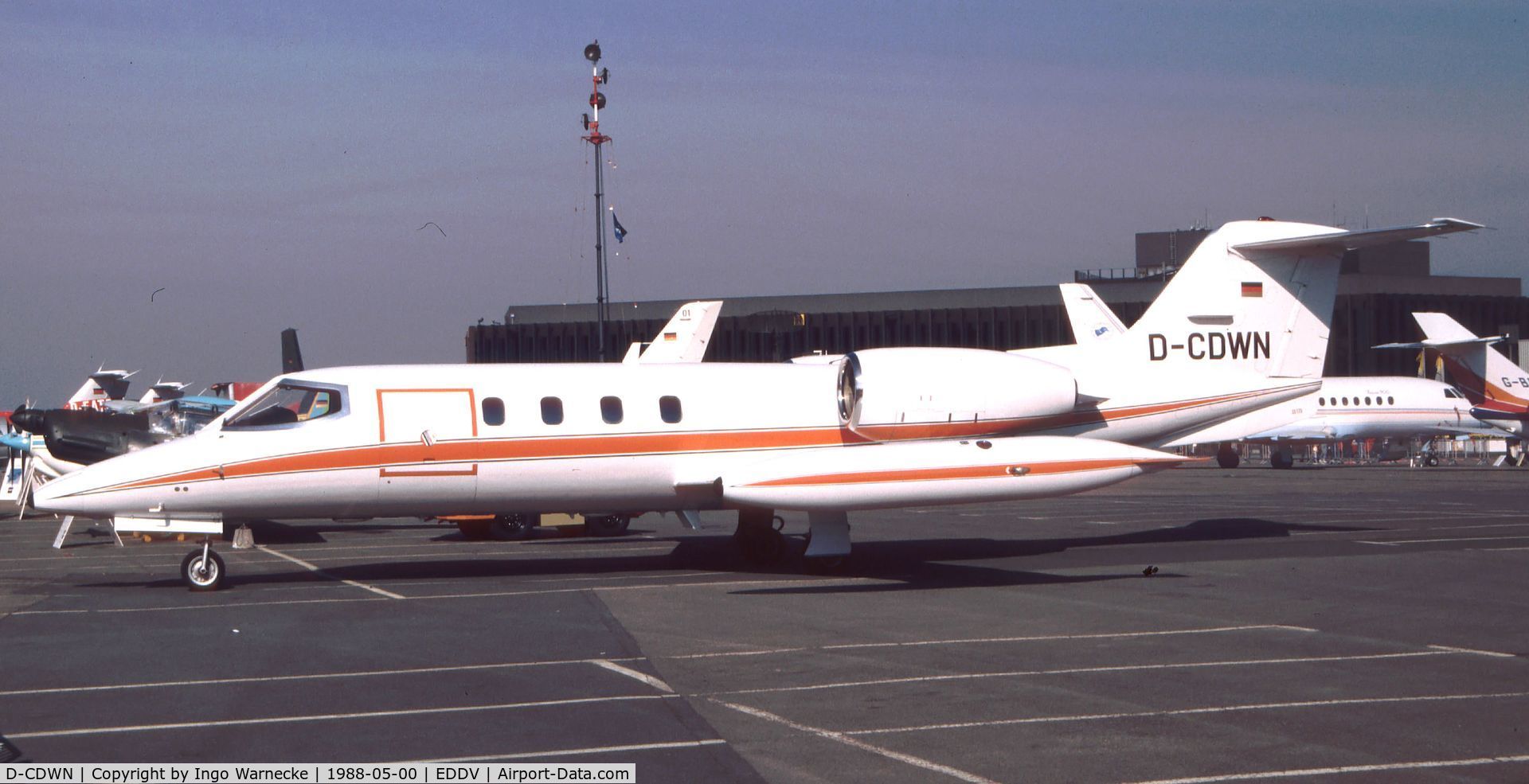D-CDWN, 1978 Gates Learjet 35A C/N 35A-175, Gates Learjet 35A at the ILA 1988, Hannover