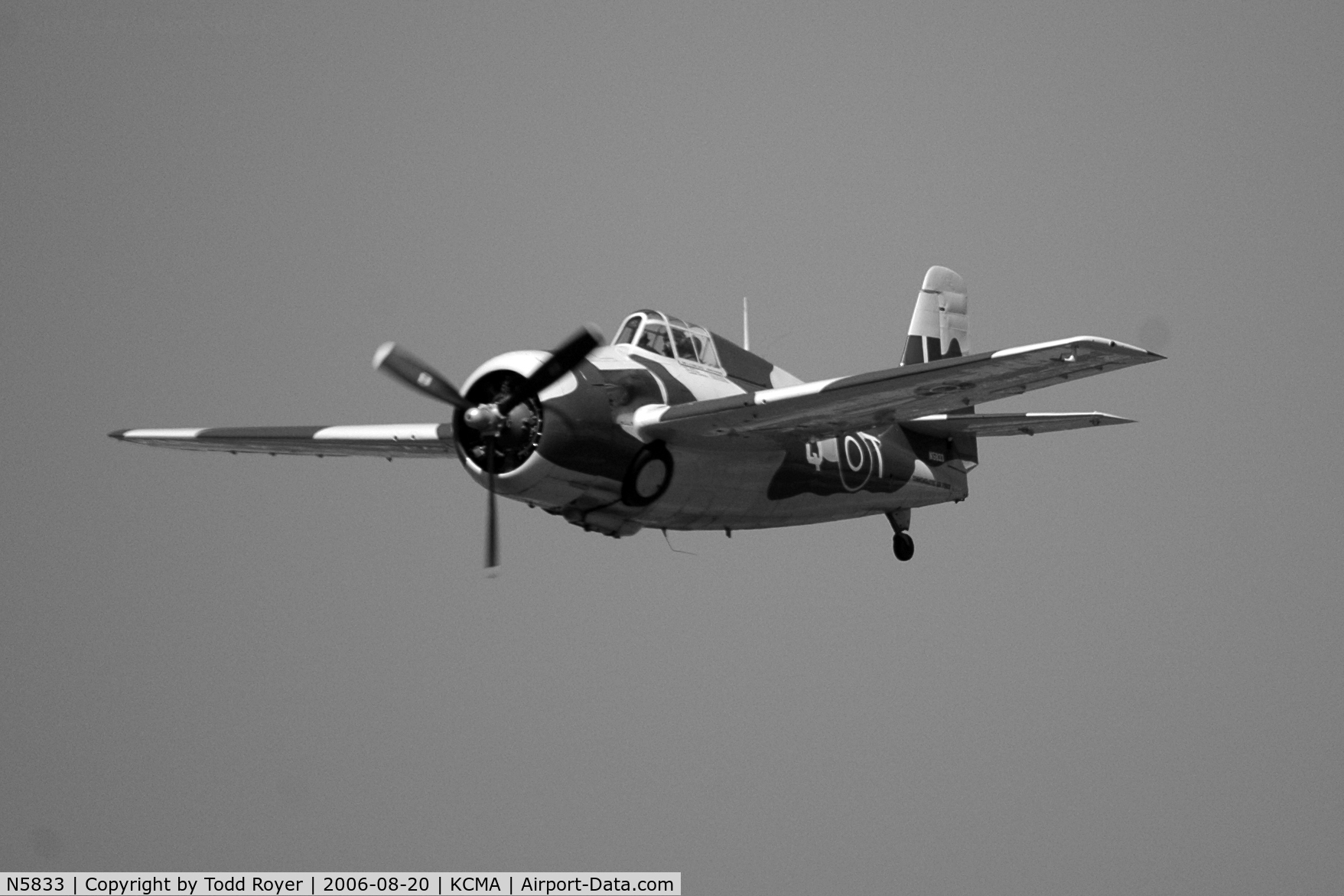 N5833, 1945 General Motors (Grumman) FM-2 Wildcat C/N 5833, Camarillo Airshow 2006