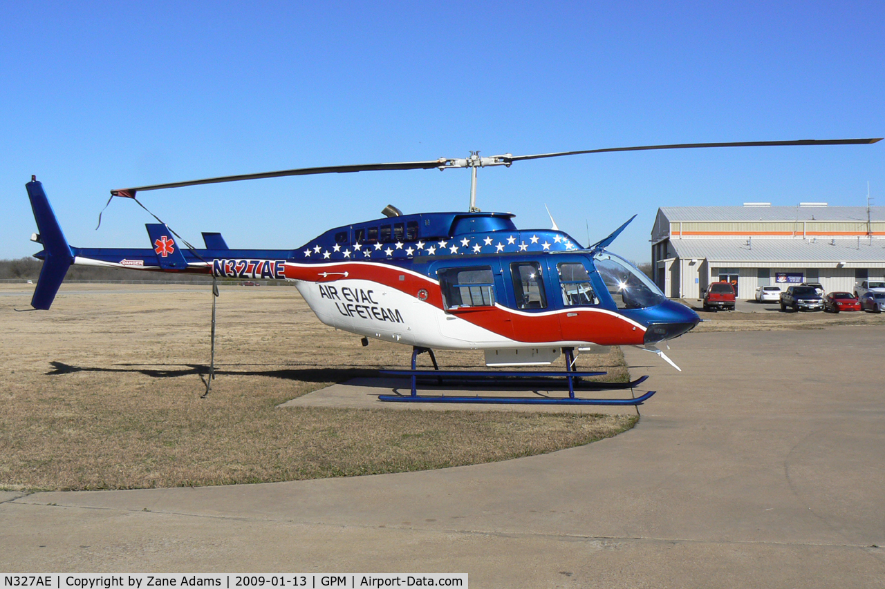 N327AE, 1990 Bell 206L-3 LongRanger III C/N 51365, At Grand Prairie Municipal