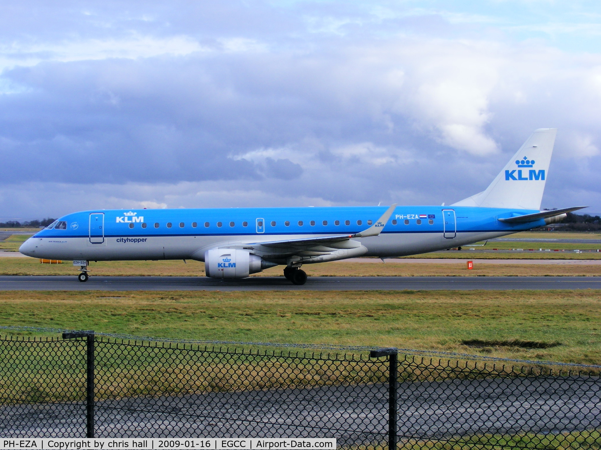 PH-EZA, 2008 Embraer 190LR (ERJ-190-100LR) C/N 19000224, KLM