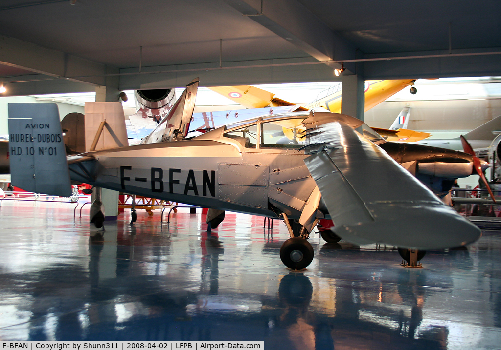 F-BFAN, Hurel-Dubois HD.10 C/N 01, Preserved inside Le Bourget Museum