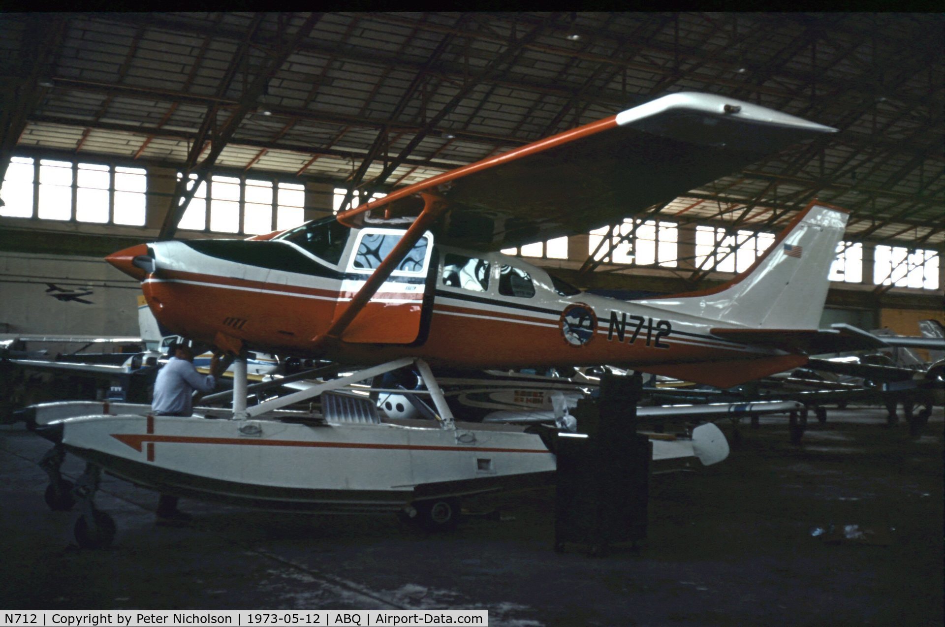 N712, 1972 Cessna U206F Stationair C/N U20601859, This Robertson STOL outfitted Stationair was used by the US Fish & Wildlife Service in 1973.