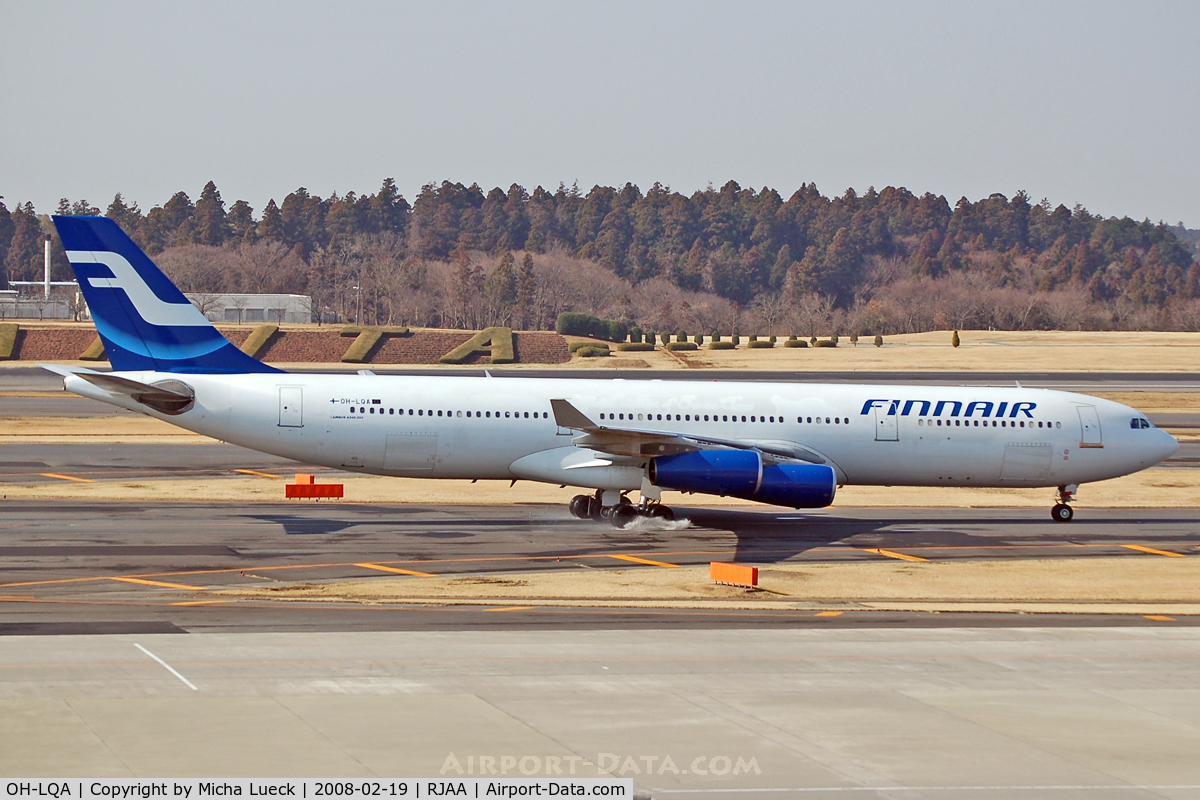 OH-LQA, 1994 Airbus A340-311 C/N 058, At Narita