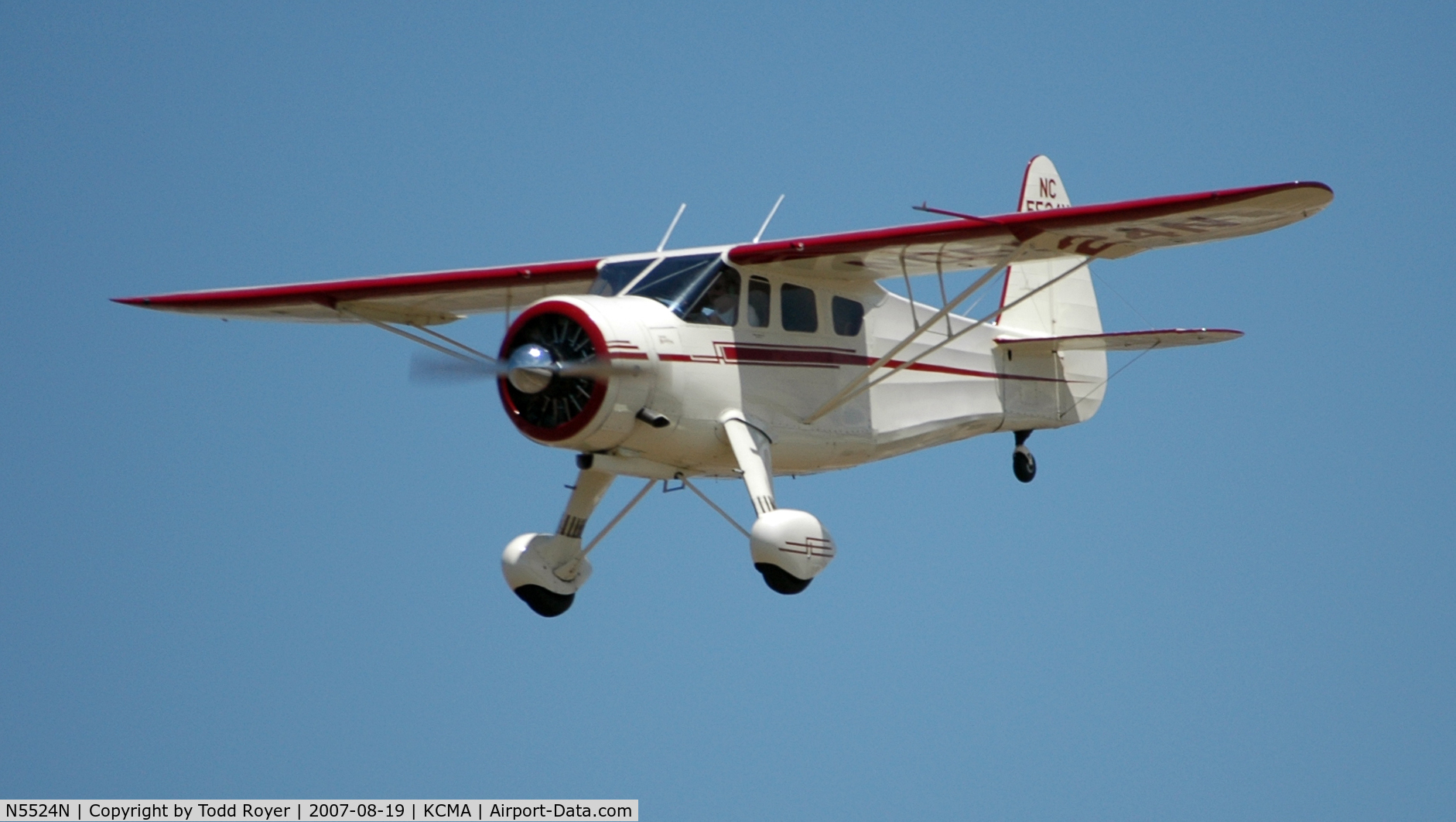 N5524N, 1943 Howard Aircraft DGA-15P C/N 890, Camarillo airshow 2007