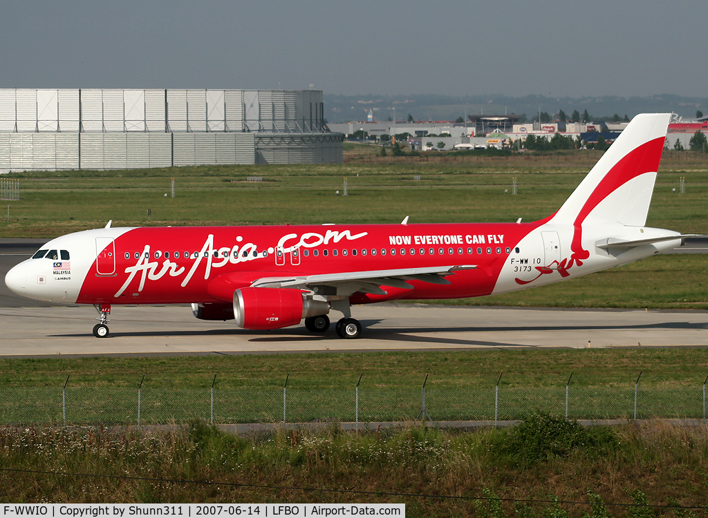 F-WWIO, 2007 Airbus A320-216 C/N 3173, C/n 3173 - To be 9M-AFV