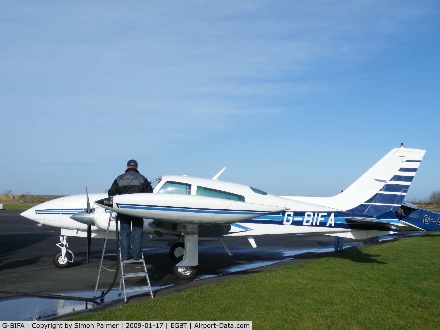 G-BIFA, 1980 Cessna 310R C/N 310R-1606, Cessna 310 visiting Turweston
