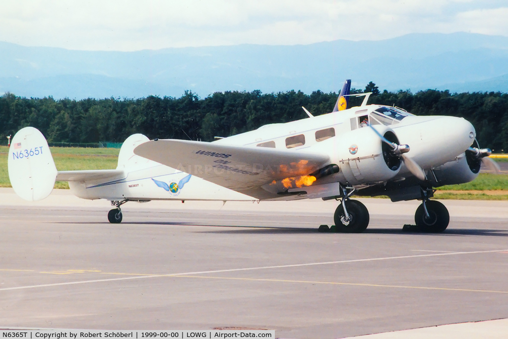 N6365T, 1952 Beech C-45H Expeditor C/N AF-617, Flight to GRZ/LOWG