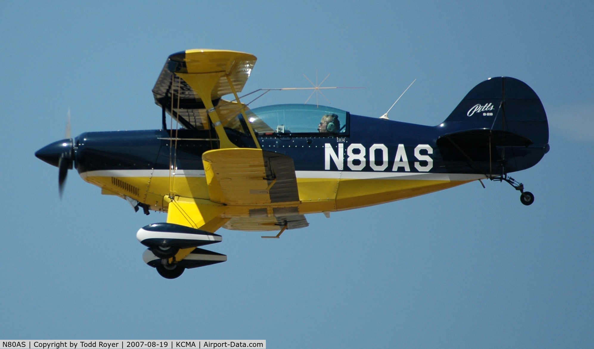 N80AS, 1992 Pitts S-2B Special C/N 5244, Camarillo airshow 2007
