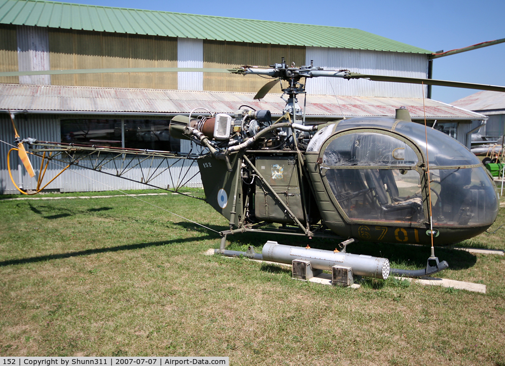 152, Sud SE-3130 Alouette II C/N 1258, S/n 152 - Preserved French Alouette II