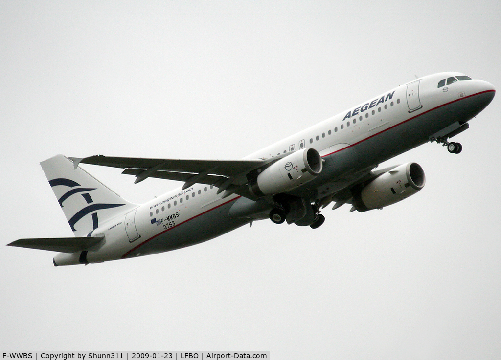 F-WWBS, 2009 Airbus A320-232 C/N 3753, C/n 3753 - To be SX-DVU