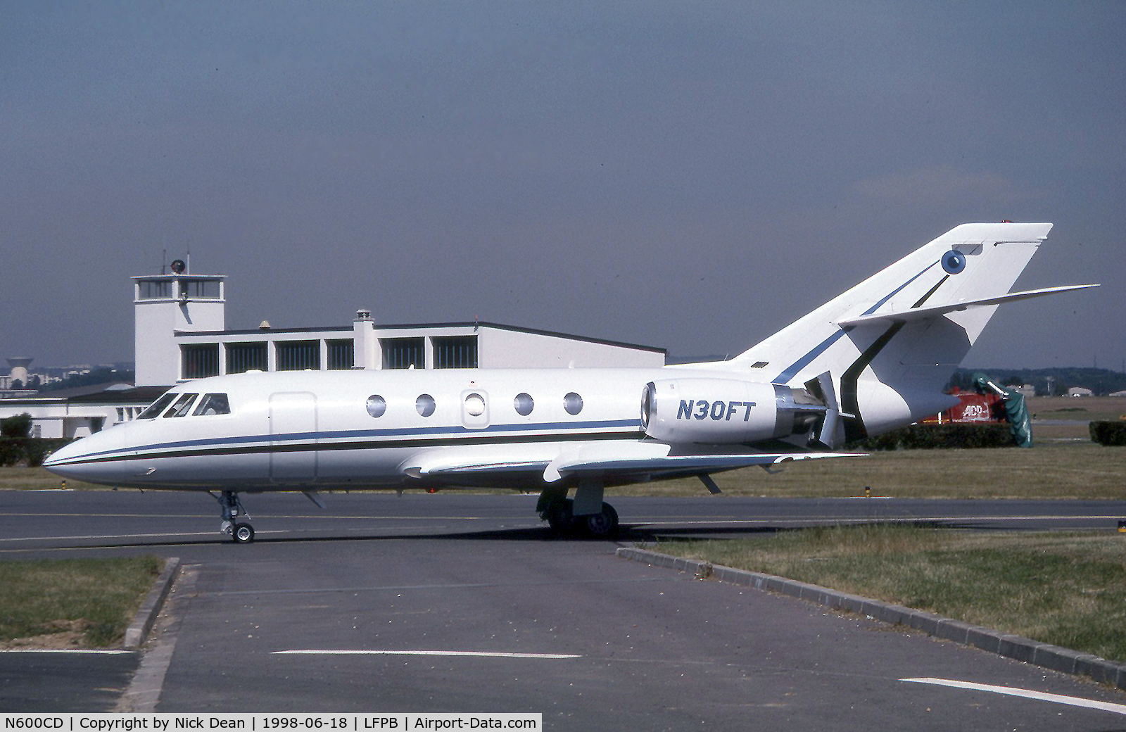 N600CD, 1978 Dassault Falcon 20F-5 (Mystere) C/N 377, LFPB (Seen here as N30FT currently a DA50EX the DA20 is now registered N600CD as posted)