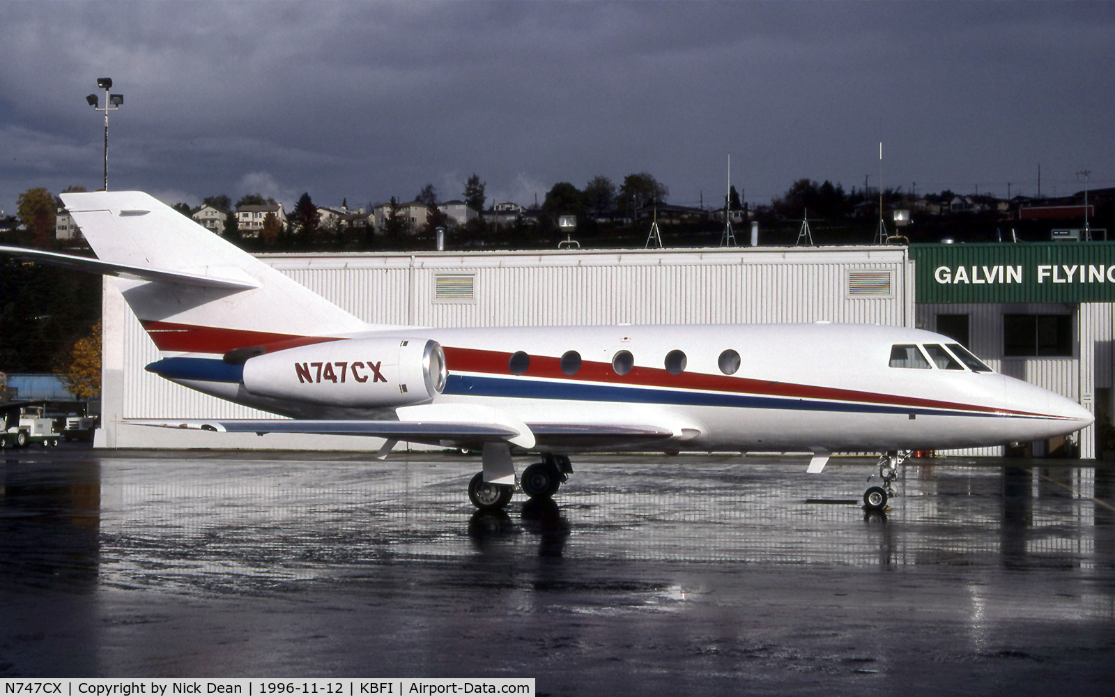 N747CX, 1981 Dassault Fan Jet Falcon (20F) C/N 442, KBFI