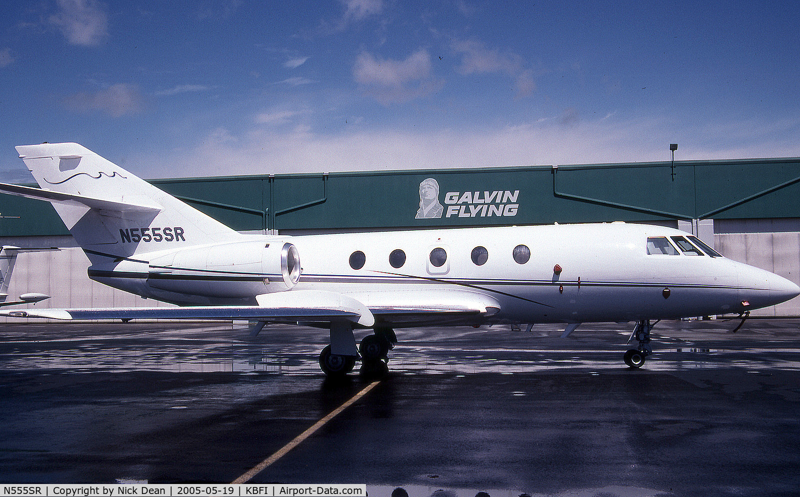 N555SR, 1985 Dassault Falcon (Mystere) 20F-5 C/N 455, KBFI